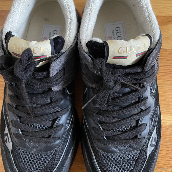 Black Space Grey men’s Gucci sneakers US size 5 - Picture 2 of 4